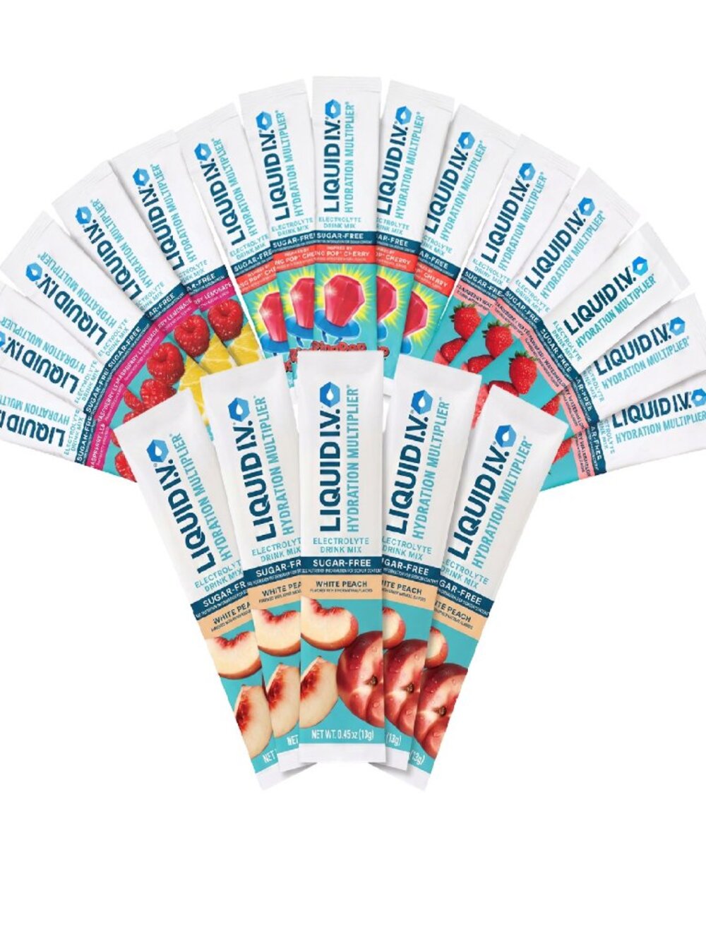 Electrolytes Drink Mix, 0.45 oz, 20-Stick Variety Pack (4 of each flavor)